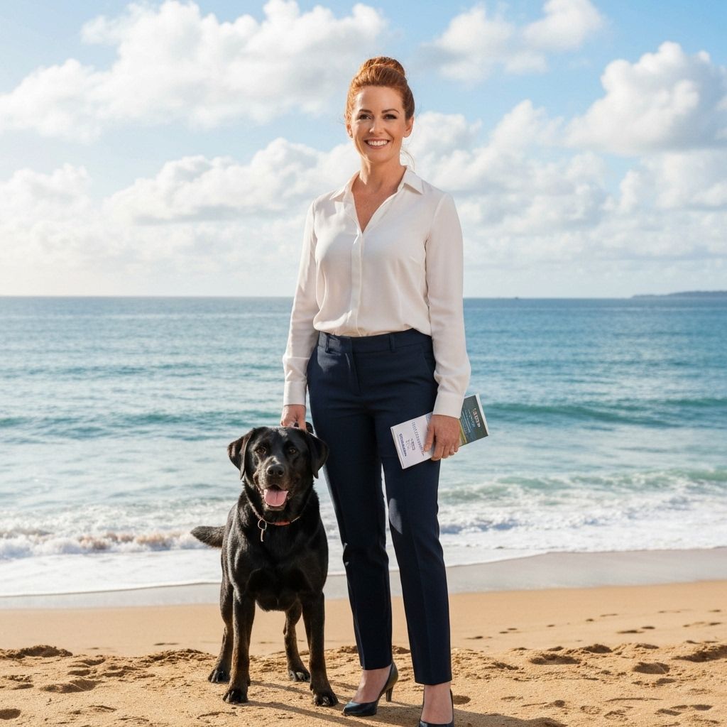 Beth O'Connor with her dog Zoe